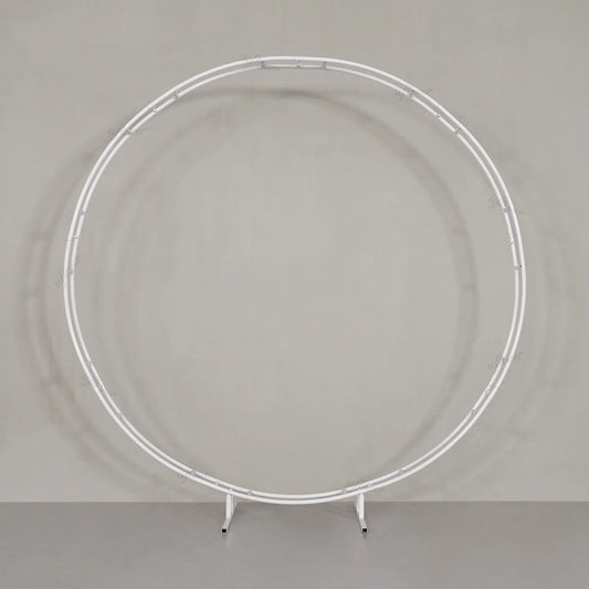 Uflower 2M Round Iron Arch Wedding Arch Flower Stand Event Frame Props MSD80025-01