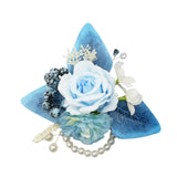 Uflower Wrist Corsages in Dusty Blue MG80007-04*6
