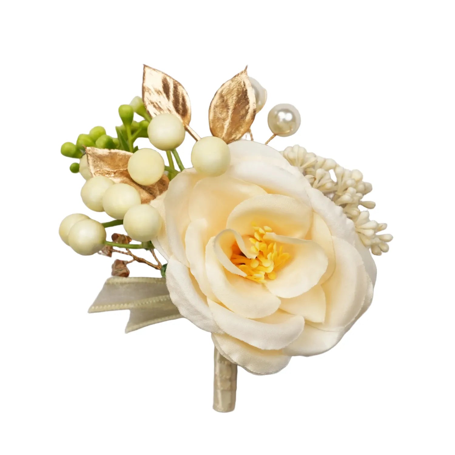 Uflower Boutonnieres in Champagne MG80010-02*6