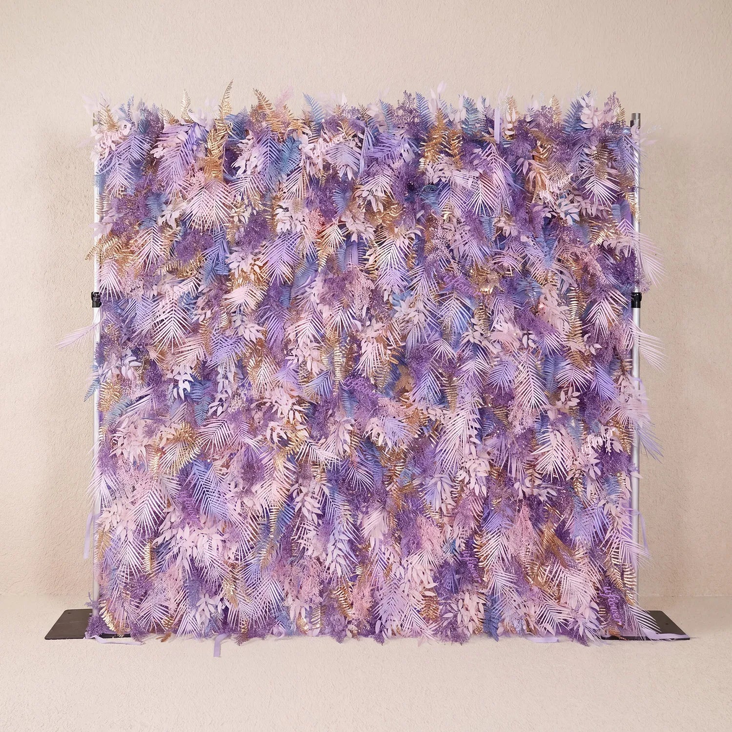 Uflower Pink Purple Flower Wall Wedding Party Decoration & Event Backdrop SET80254-01
