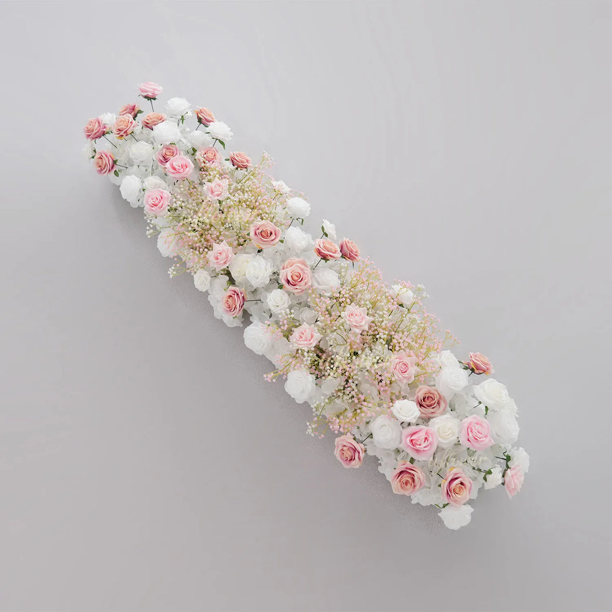 Uflower Baby Breath Pink Sofa Table Runner Floor Flower Arrangement MC80209-01