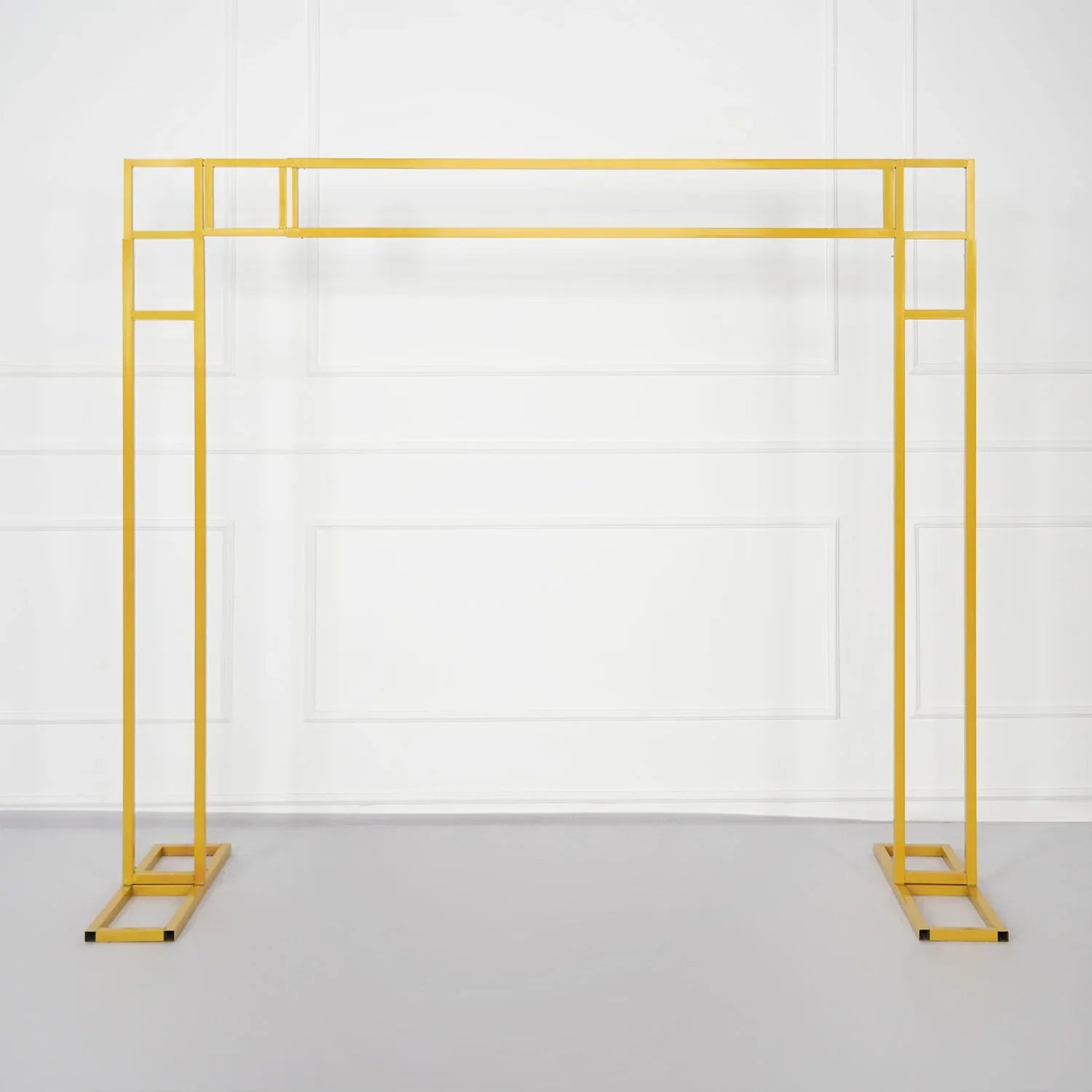 Uflower White Gold Retractable Flower Stand Adjustable Wedding Stage Background Shelf MSD80002 - Uflower