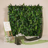 Uflower Panneau mural vert en feuilles brésiliennes pour décoration d'événement de mariage SET80255-01