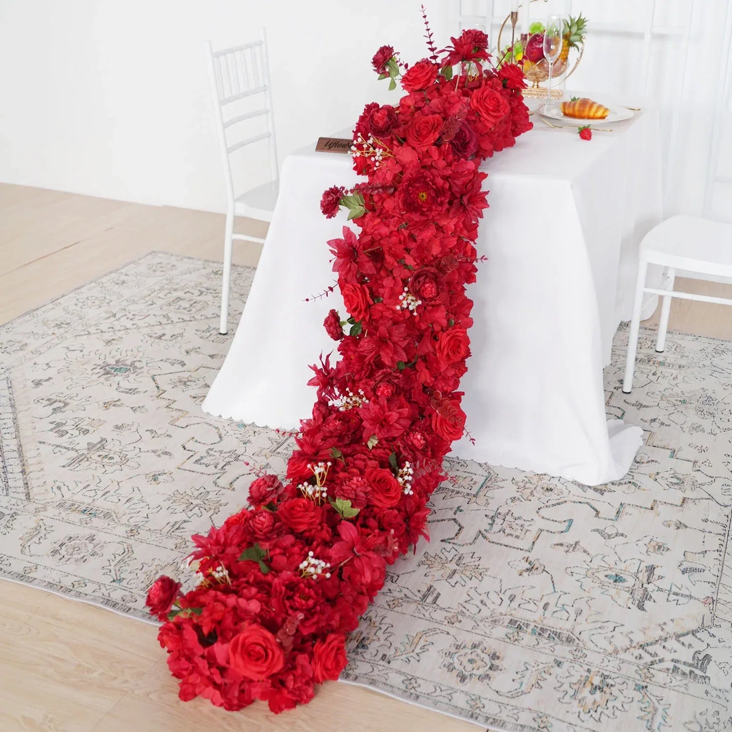 Uflower Artificial Flower Row Sofa Table Runner Floor Flower Arrangement MC80075 - Uflower