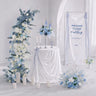 Blue Wedding Decor Set | Horn Arch, Aisle Flowers & Table Centerpieces
