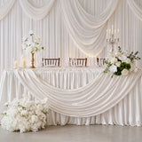 Uflower Elegant Minimalist White Sweetheart Table Decor | One-Stop Styling