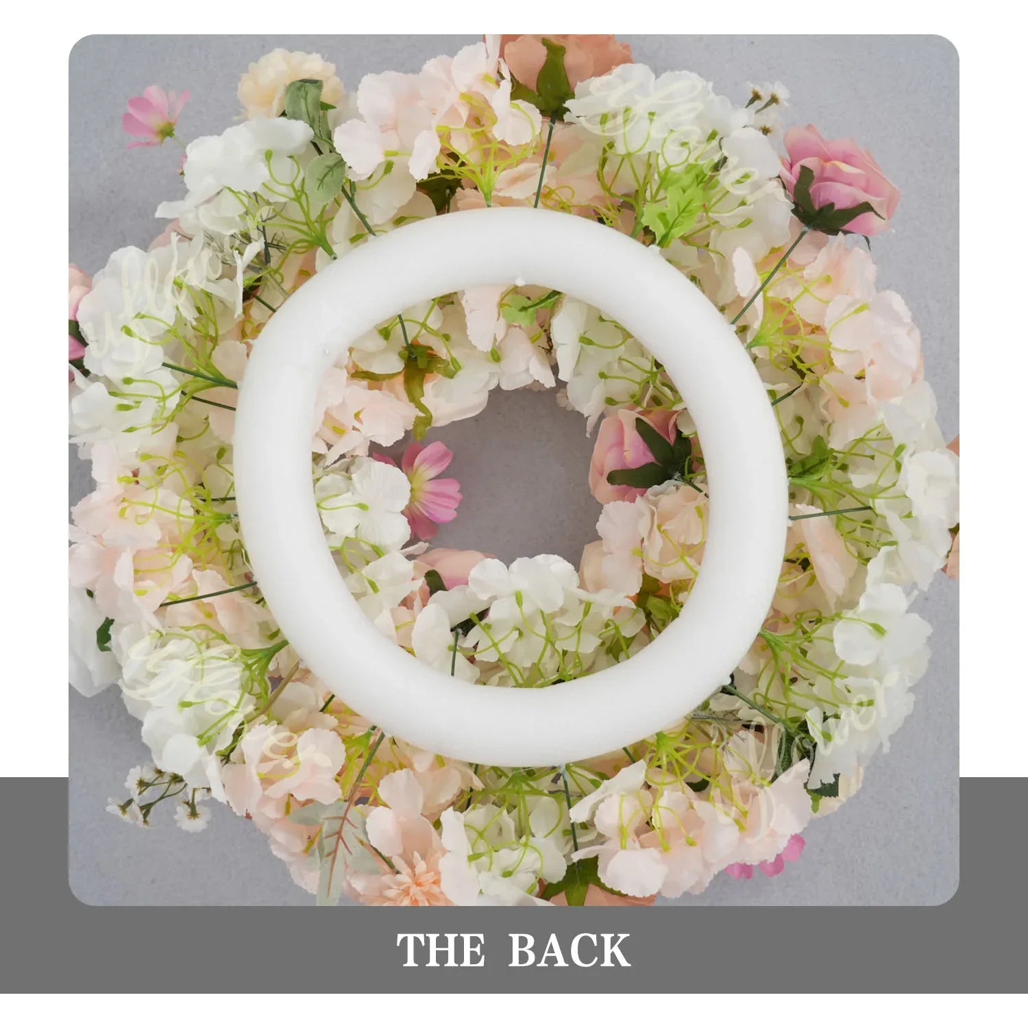 Uflower Champagne Pink Rose Arrangement Wedding Backdrop Floral Props SET80151 - Uflower