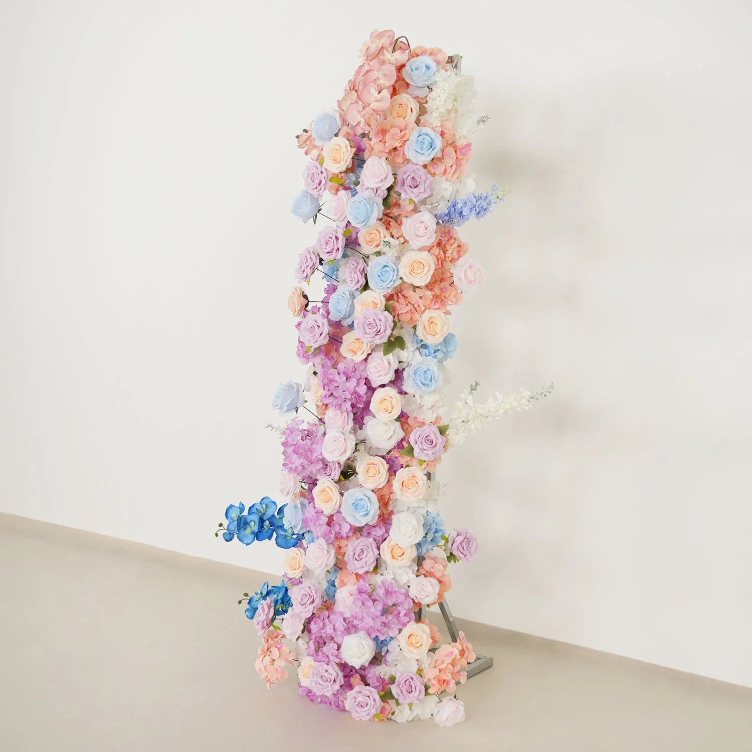 Uflower Purple Blue Rose Wedding Background Arch KT Board Decoration Flower Arrangement SET80105 - Uflower