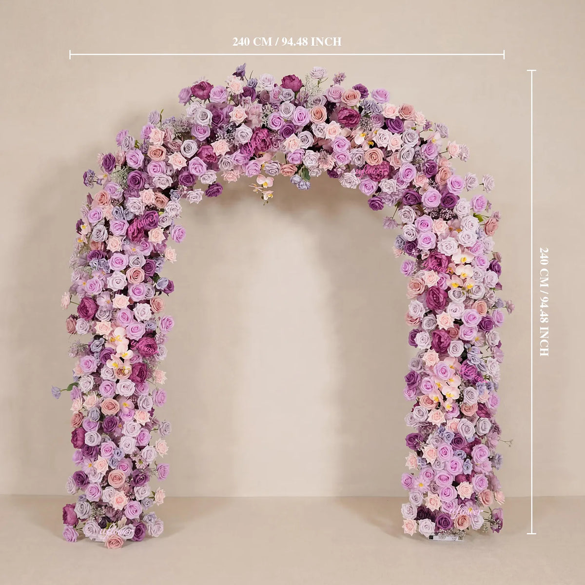 Uflower Rose Violette Arche de Porte Florale Décoration de Fond de Fête de Mariage SET80239