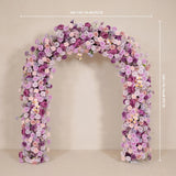 Uflower Rose Violette Arche de Porte Florale Décoration de Fond de Fête de Mariage SET80239