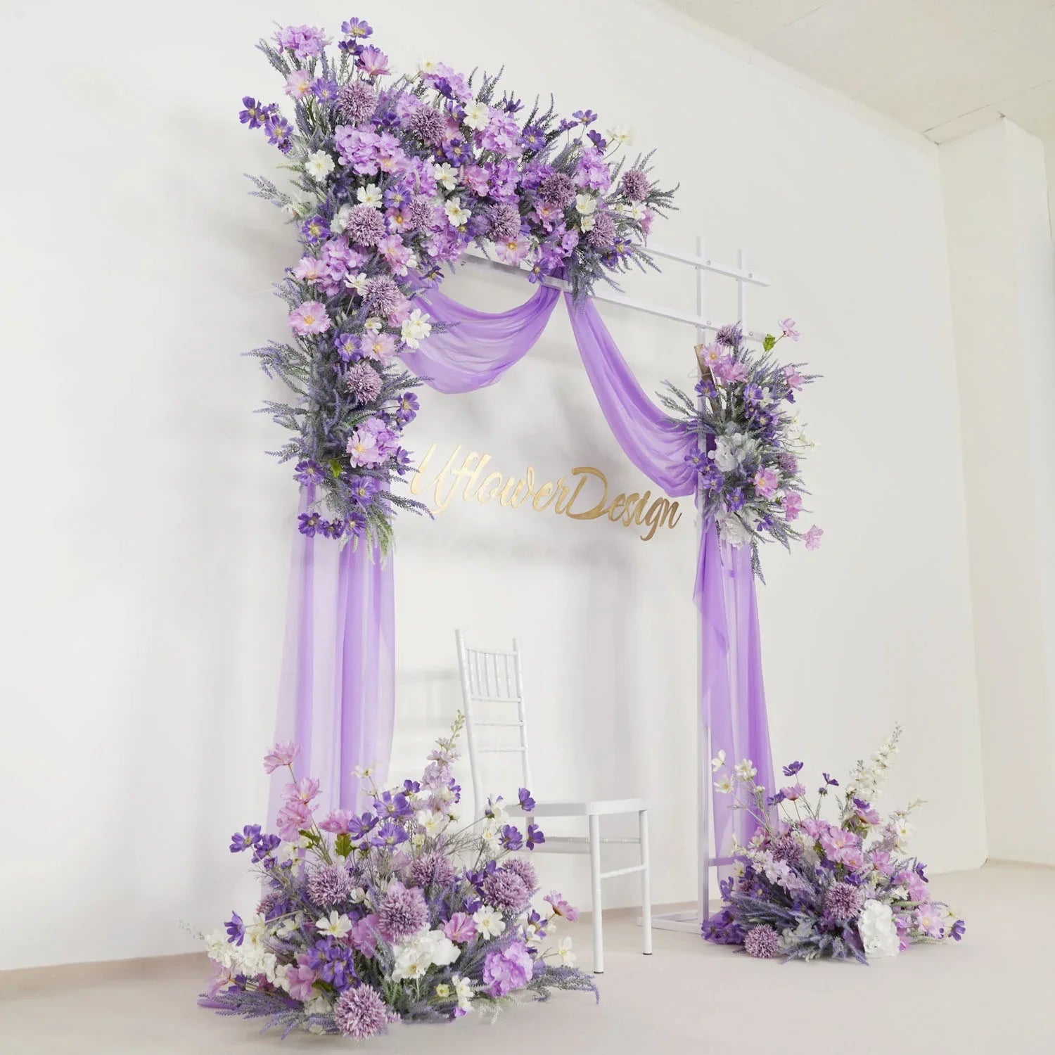 Artificial Purple Lavender Hang Flower Arrangement Wedding Backdrop Decor Props SET80053 - Uflower