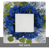 Artificial Grayish Blue Wedding KT Backdrop Flower Row Decor SET80072 - Uflower