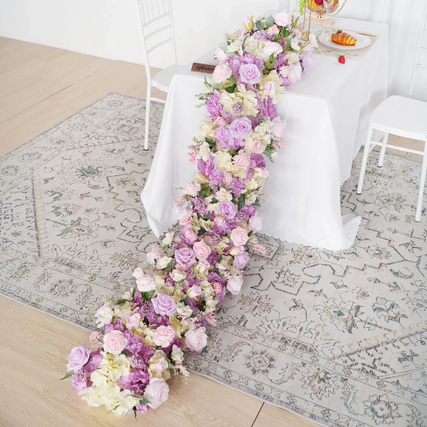 Uflower Artificial Flower Row Sofa Table Runner Floor Flower Arrangement MC80075 - Uflower