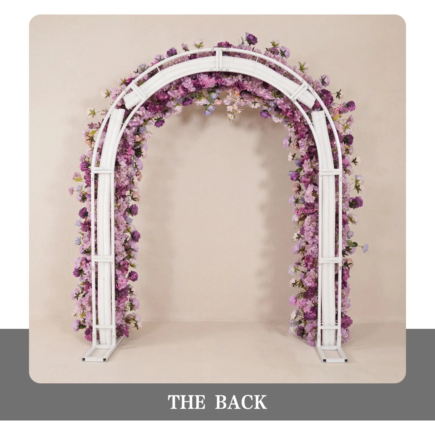 Uflower Purple Rose  Floral Door Arch Wedding Party Backdrop Decor SET80239