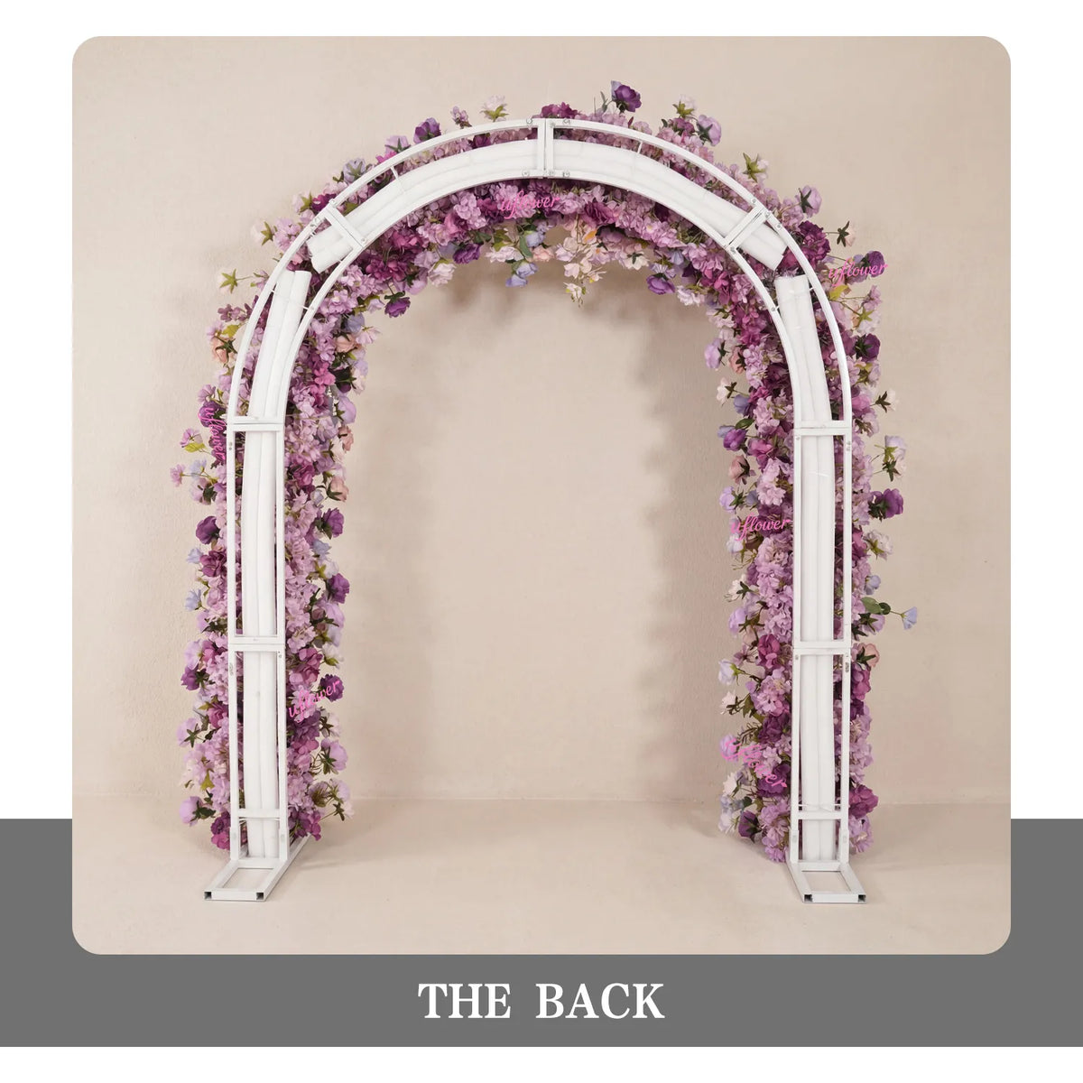 Uflower Rose Violette Arche de Porte Florale Décoration de Fond de Fête de Mariage SET80239