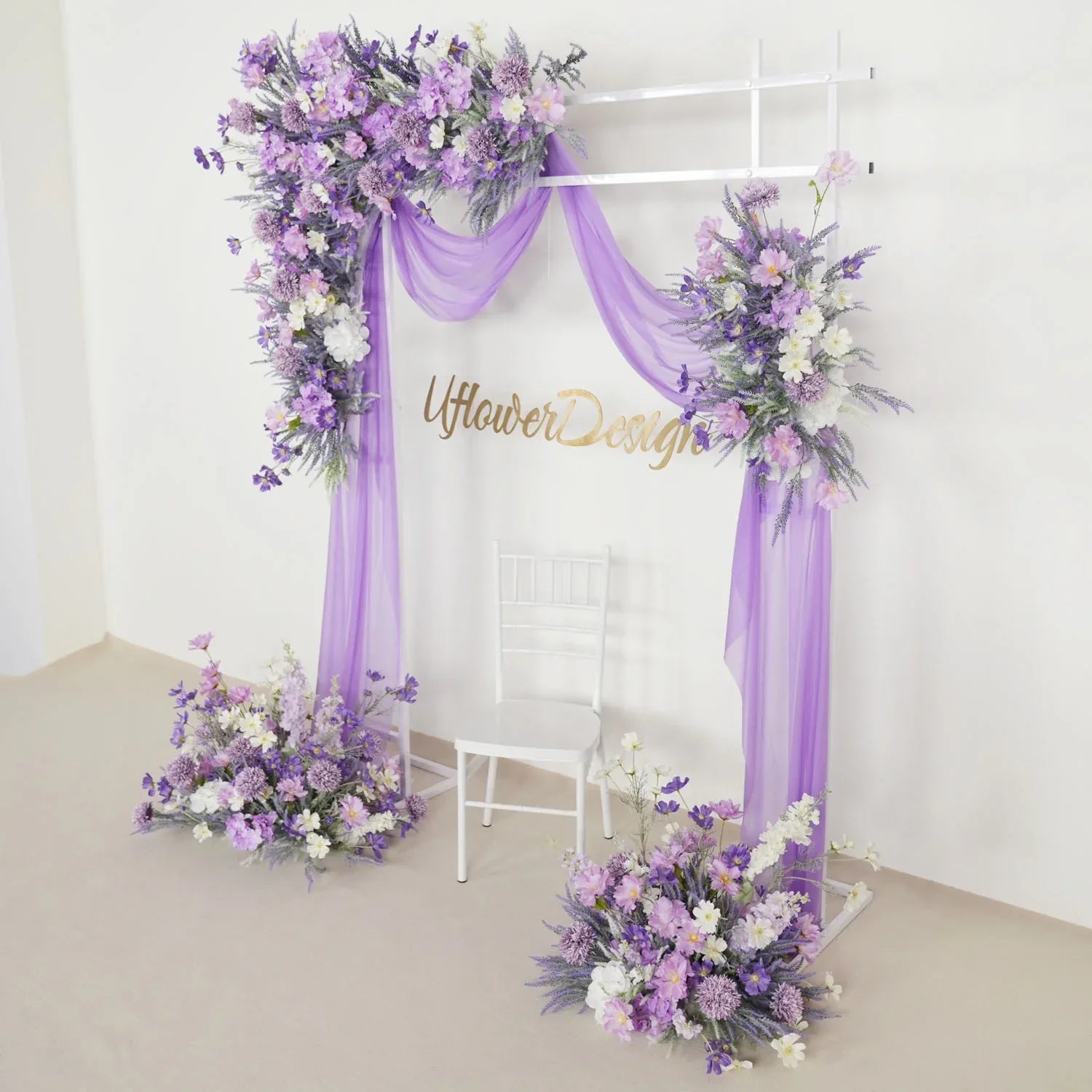 Artificial Purple Lavender Hang Flower Arrangement Wedding Backdrop Decor Props SET80053 - Uflower