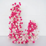 Uflower Rose red rose wedding background arch KT board decoration flower arrangement SET80092 - Uflower