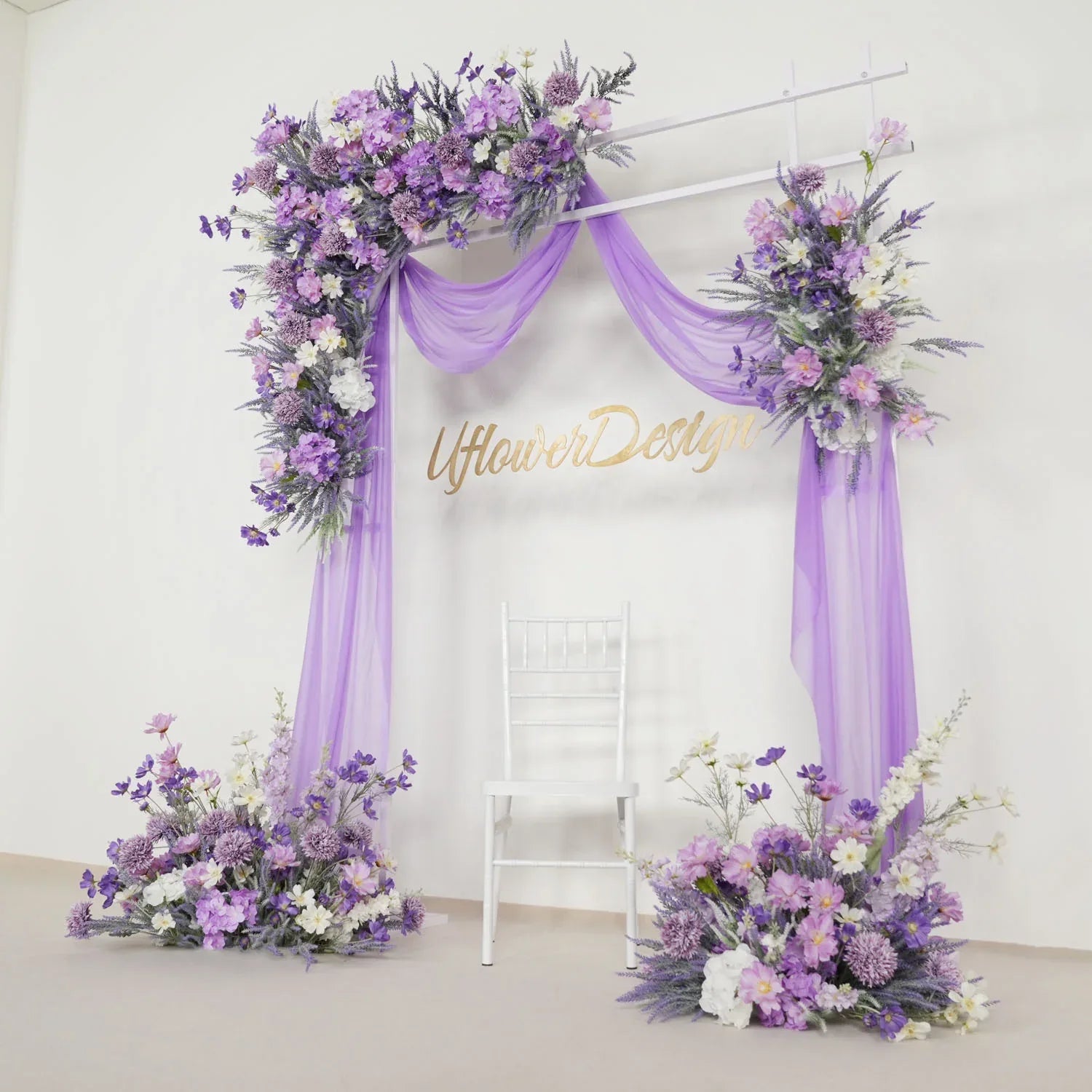Artificial Purple Lavender Hang Flower Arrangement Wedding Backdrop Decor Props SET80053 - Uflower