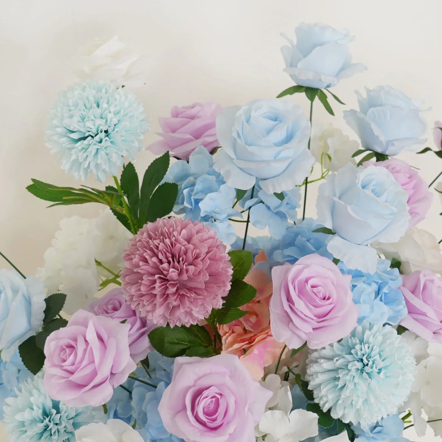 Uflower Artificial Purple Blue Wedding KT Backdrop Flower Row Decor SET80105 - Uflower