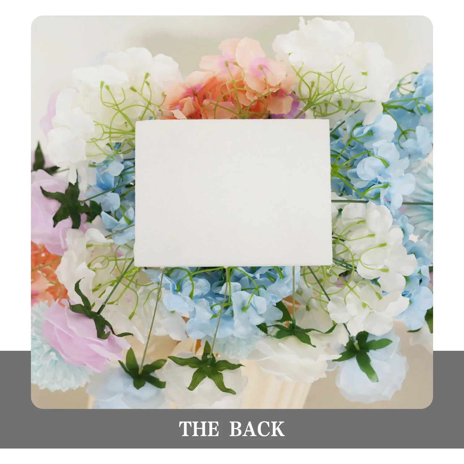 Uflower Artificial Purple Blue Wedding KT Backdrop Flower Row Decor SET80105 - Uflower