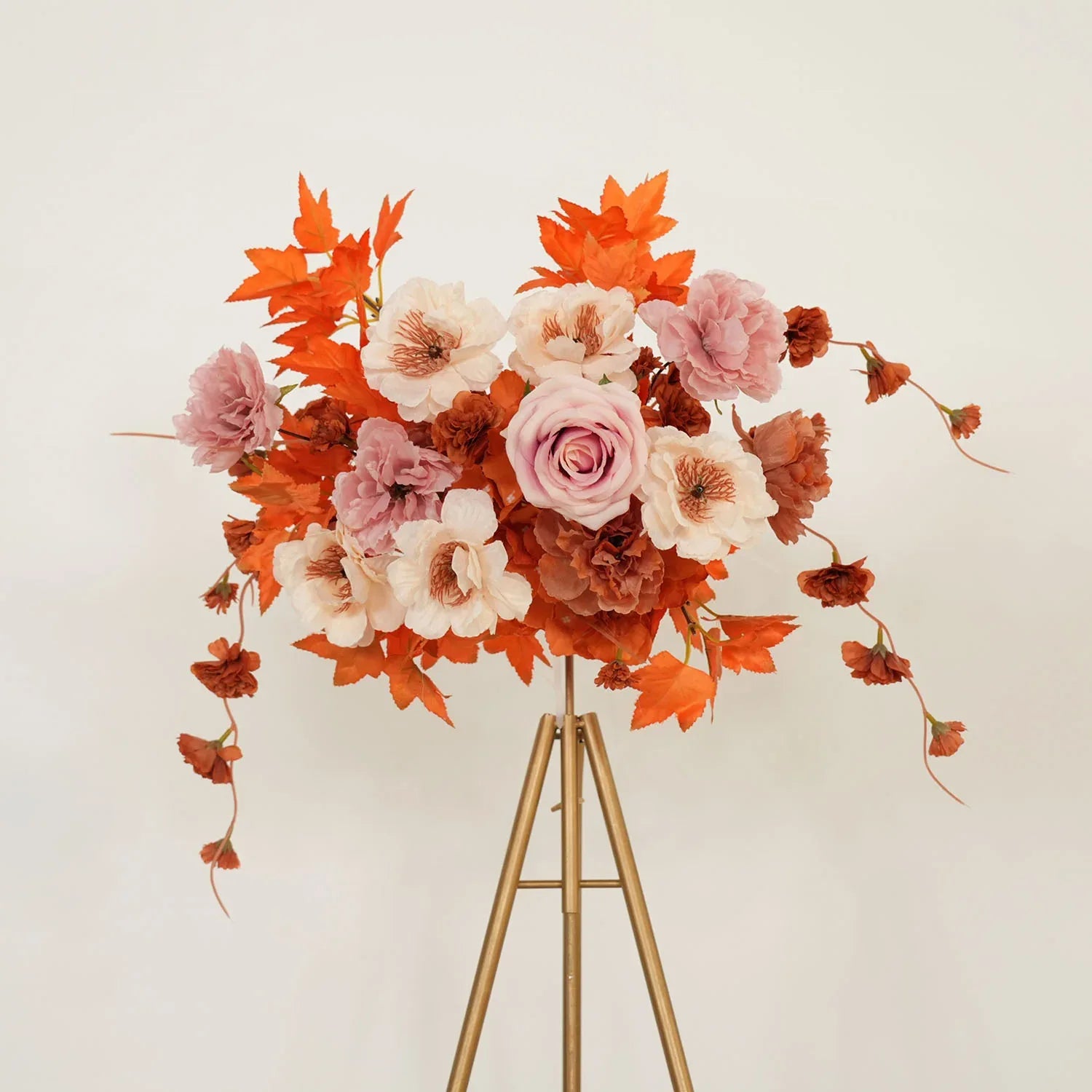 Uflower Artificial Autumn Pink Flower Row Wedding KT Backdrop Decor SET80122 - Uflower