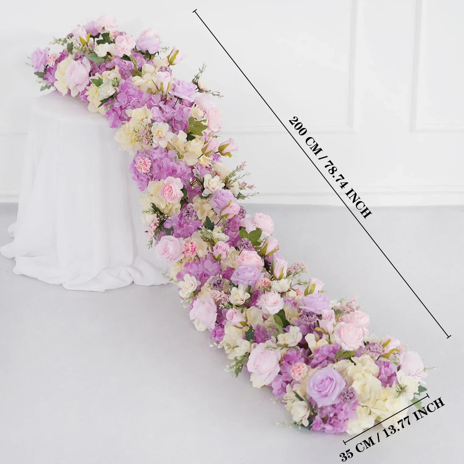 Uflower Artificial Flower Row Sofa Table Runner Floor Flower Arrangement MC80075 - Uflower