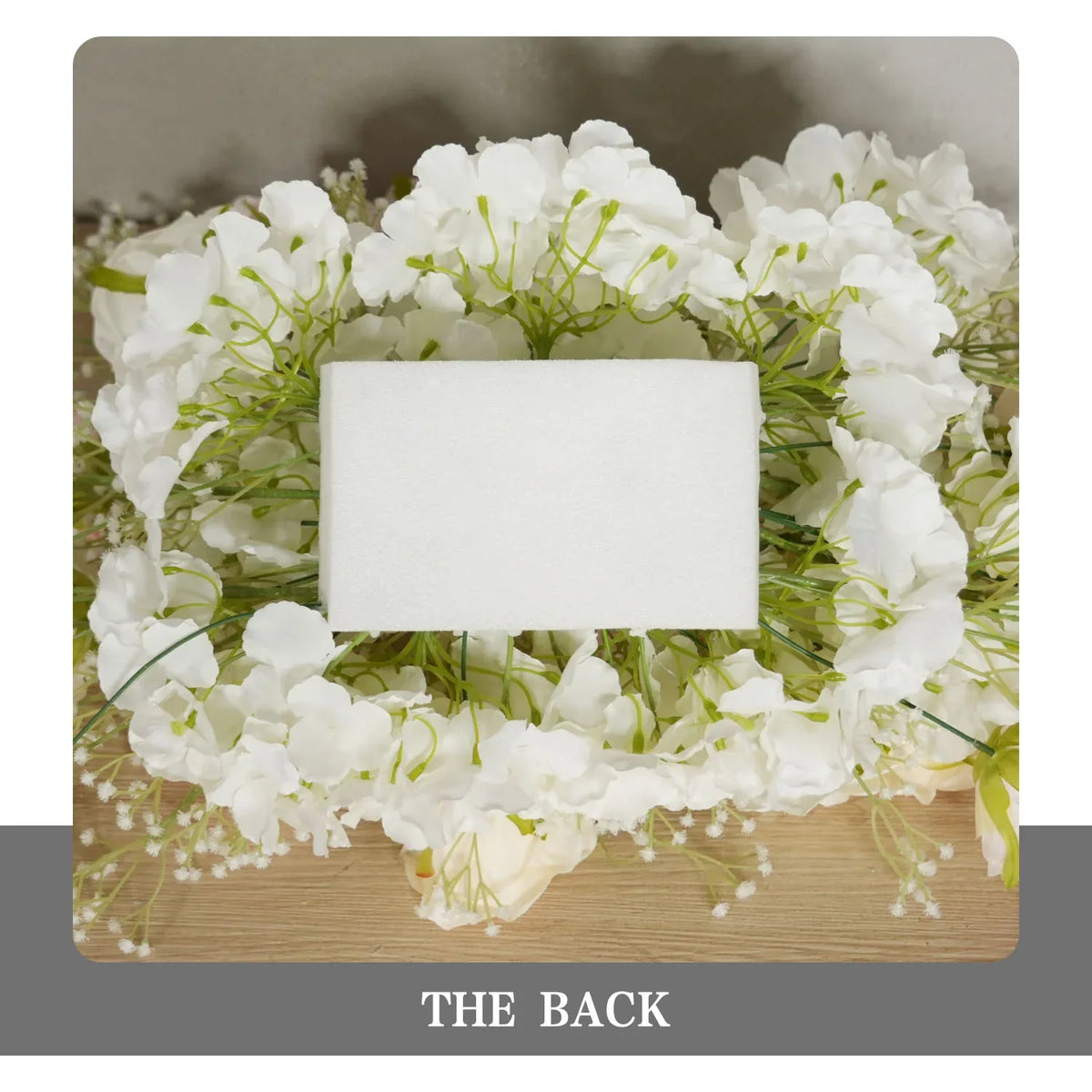 Uflower Champagne White Babysbreath Rose Arrangement Wedding KT Backdrop Decor SET80131 - Uflower