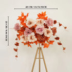 Uflower Artificial Autumn Pink Flower Row Wedding KT Backdrop Decor SET80122 - Uflower