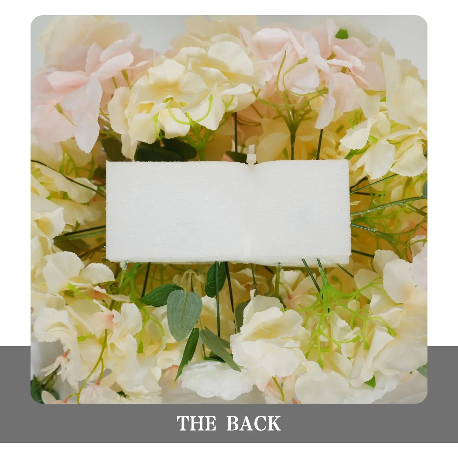 Uflower Artificial White Pink Wedding KT Backdrop Flower Row Decor SET80091 - Uflower