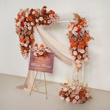 Uflower Artificial Autumn Pink Flower Row Wedding KT Backdrop Decor SET80122 - Uflower