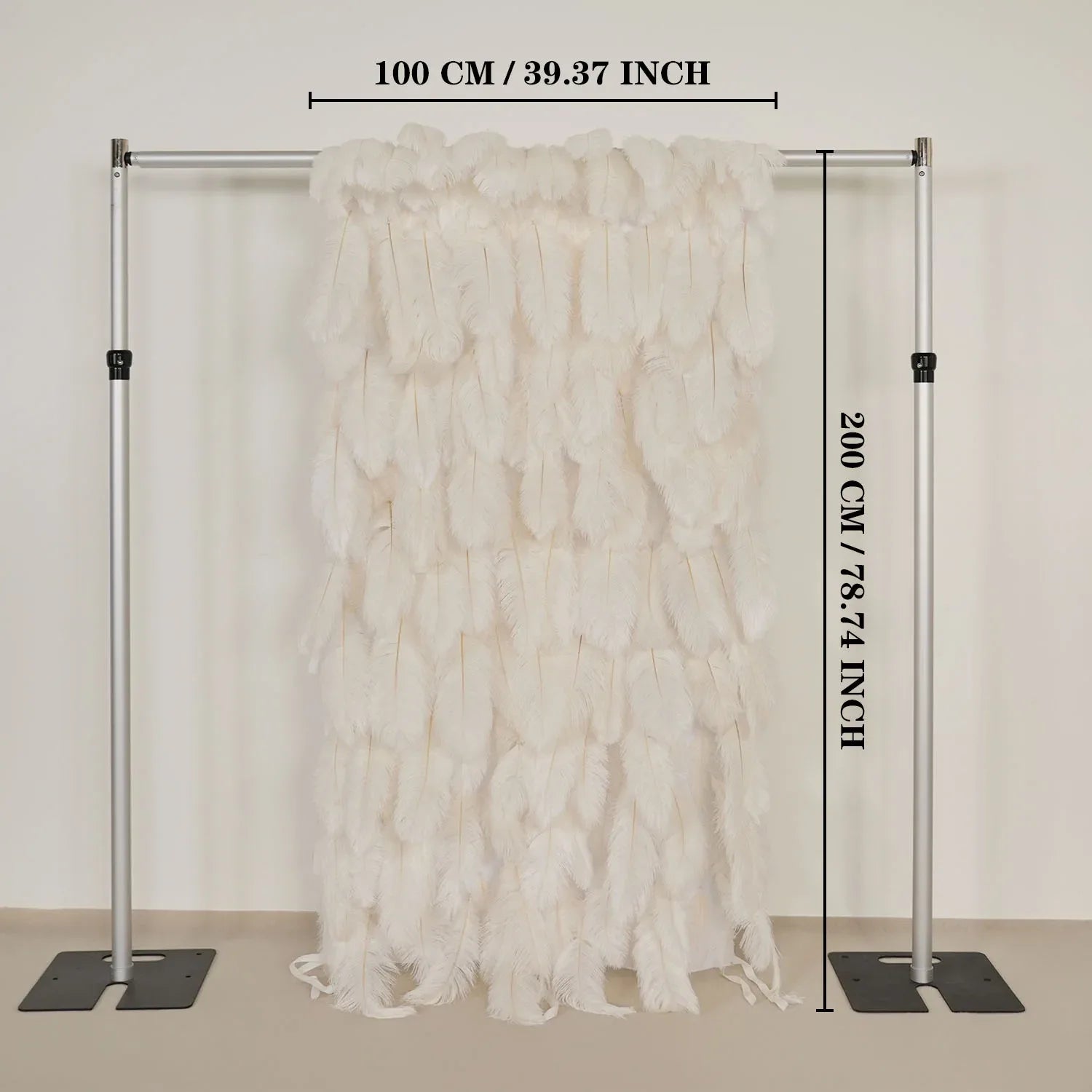 Uflower Artificial White 5D Flower Wall Wedding Backdrop Decoration MA80024-01 - Uflower