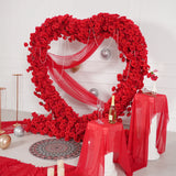 Uflower Rose Rouge Arche de Mariage Décoration Arche Cœur SET80237