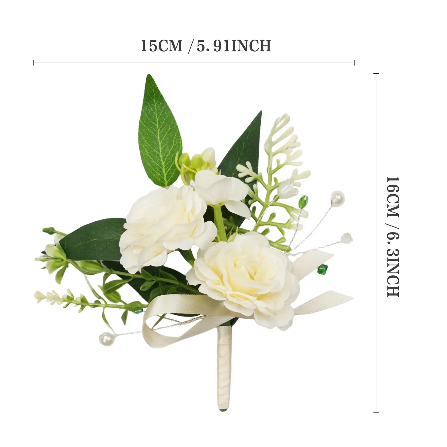 Uflower Boutonnieres in Ivory MG80005-03*6