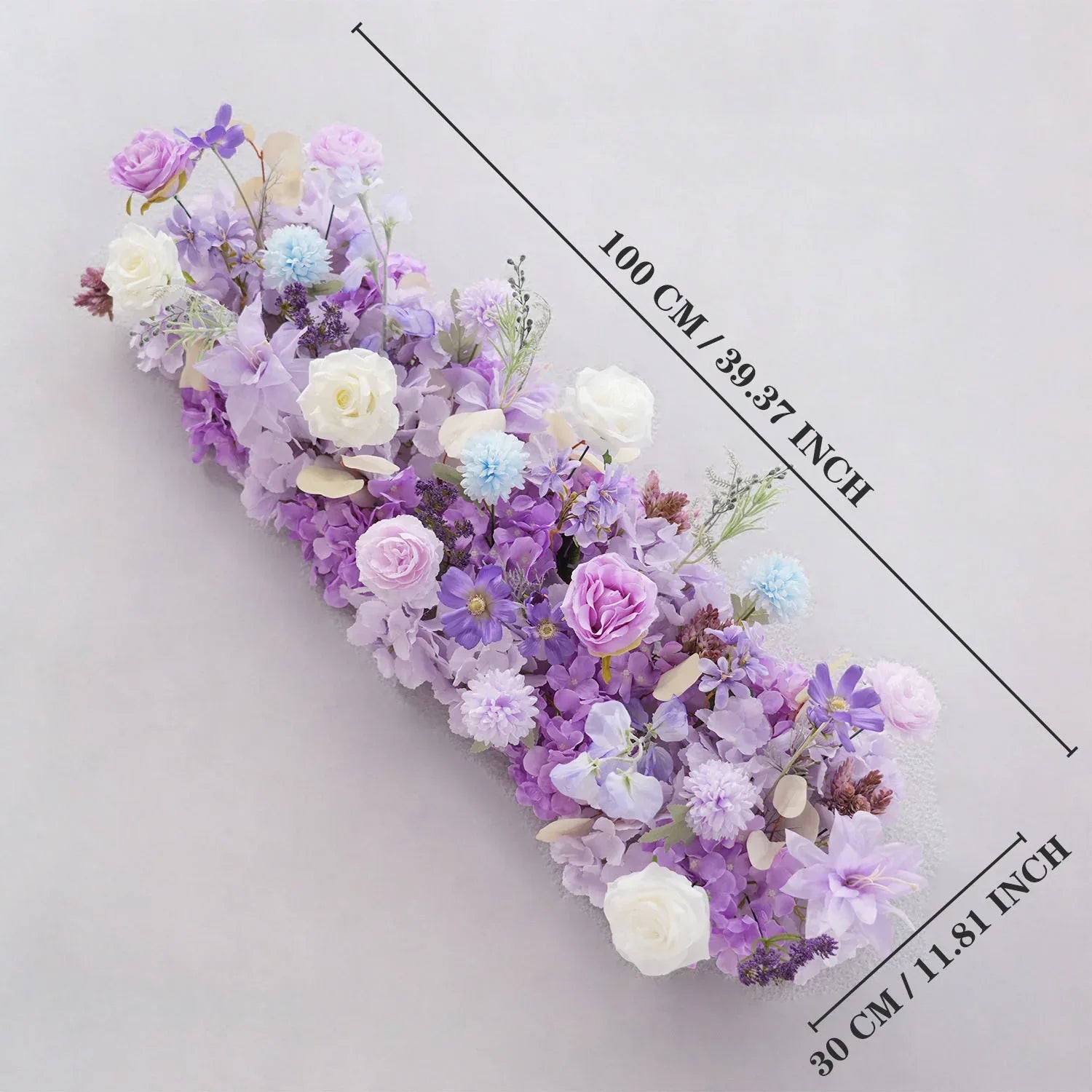 Uflower Purple Rose Floral Door Arch Wedding Party Backdrop Decoration MC80093 - Uflower