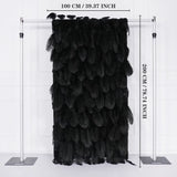 Uflower Artificial Black 5D Flower Wall Wedding Backdrop Deco Birthday Party SET80102 - Uflower