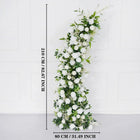 Uflower White Green Rose Floral Arch Wedding Backdrop Decor SET80109 - Uflower