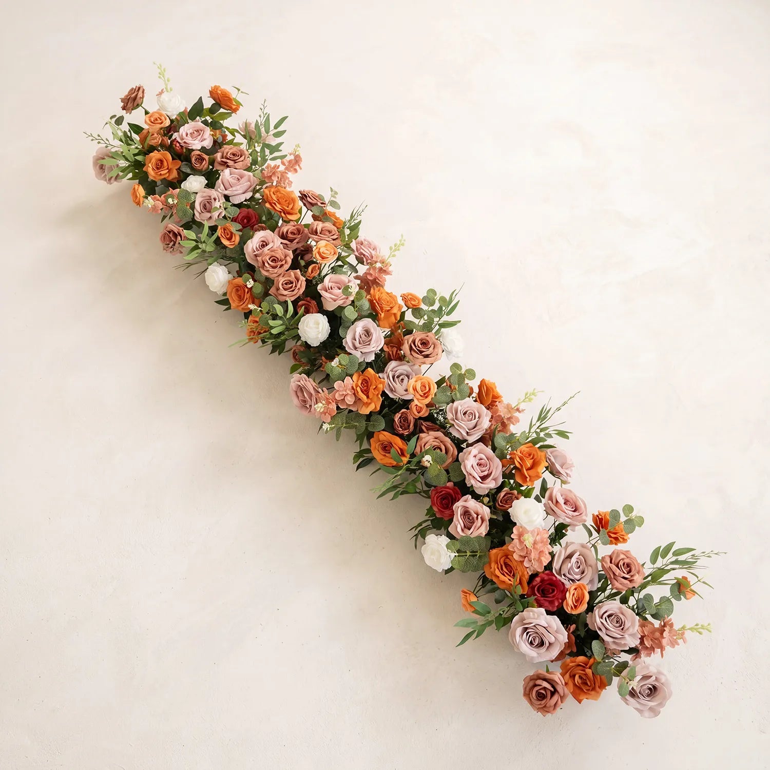 Uflower Mocha Table Runner Sofa Floral Wedding Party Backdrop Decor MC80386-01