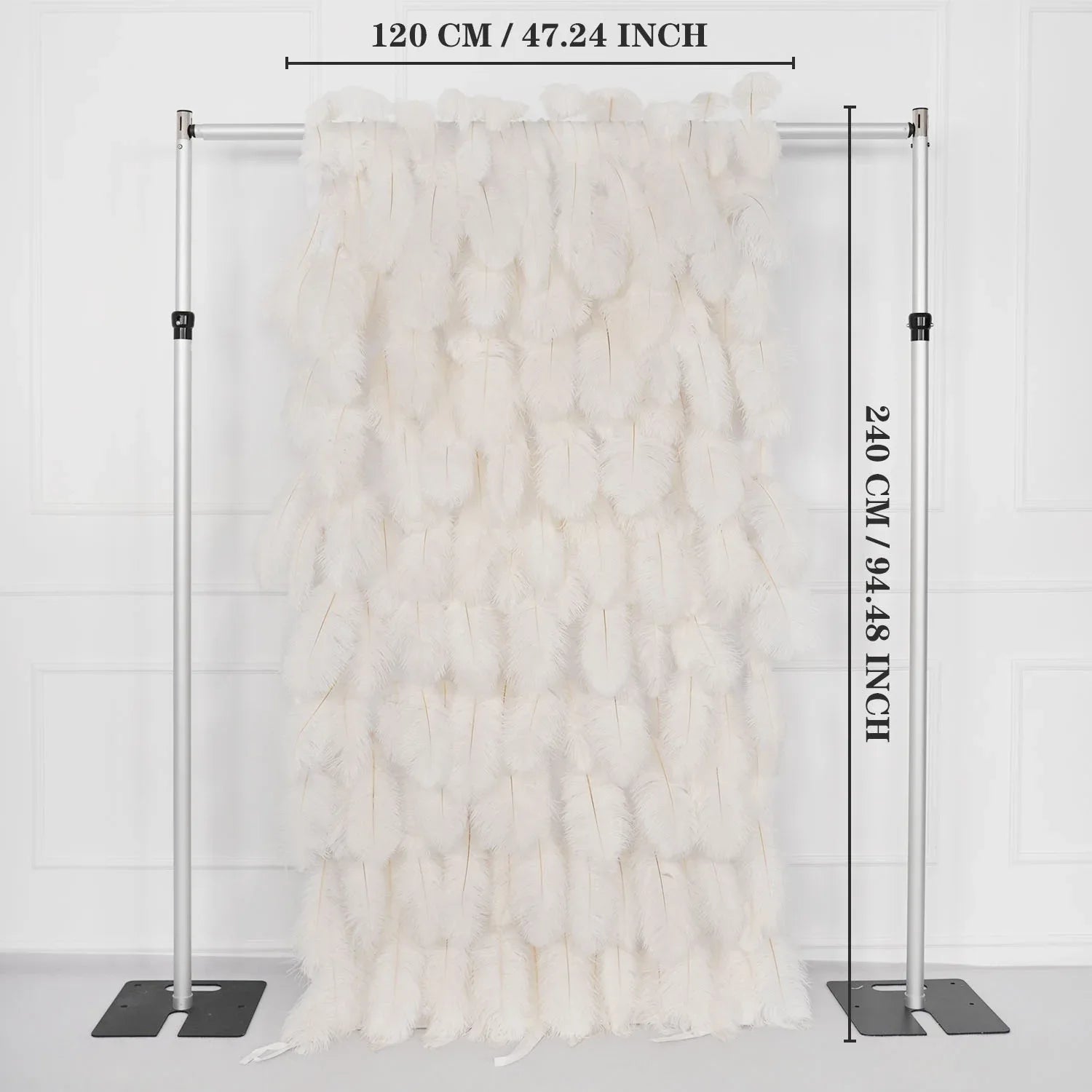 Uflower Artificial White 5D Flower Wall Wedding Backdrop Deco Birthday Party SET80104 - Uflower