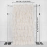 Uflower Artificial White 5D Flower Wall Wedding Backdrop Deco Birthday Party SET80104 - Uflower
