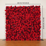 Uflower Artificial Red Rose Wedding Flower Wall Decoration SET80028 - Uflower