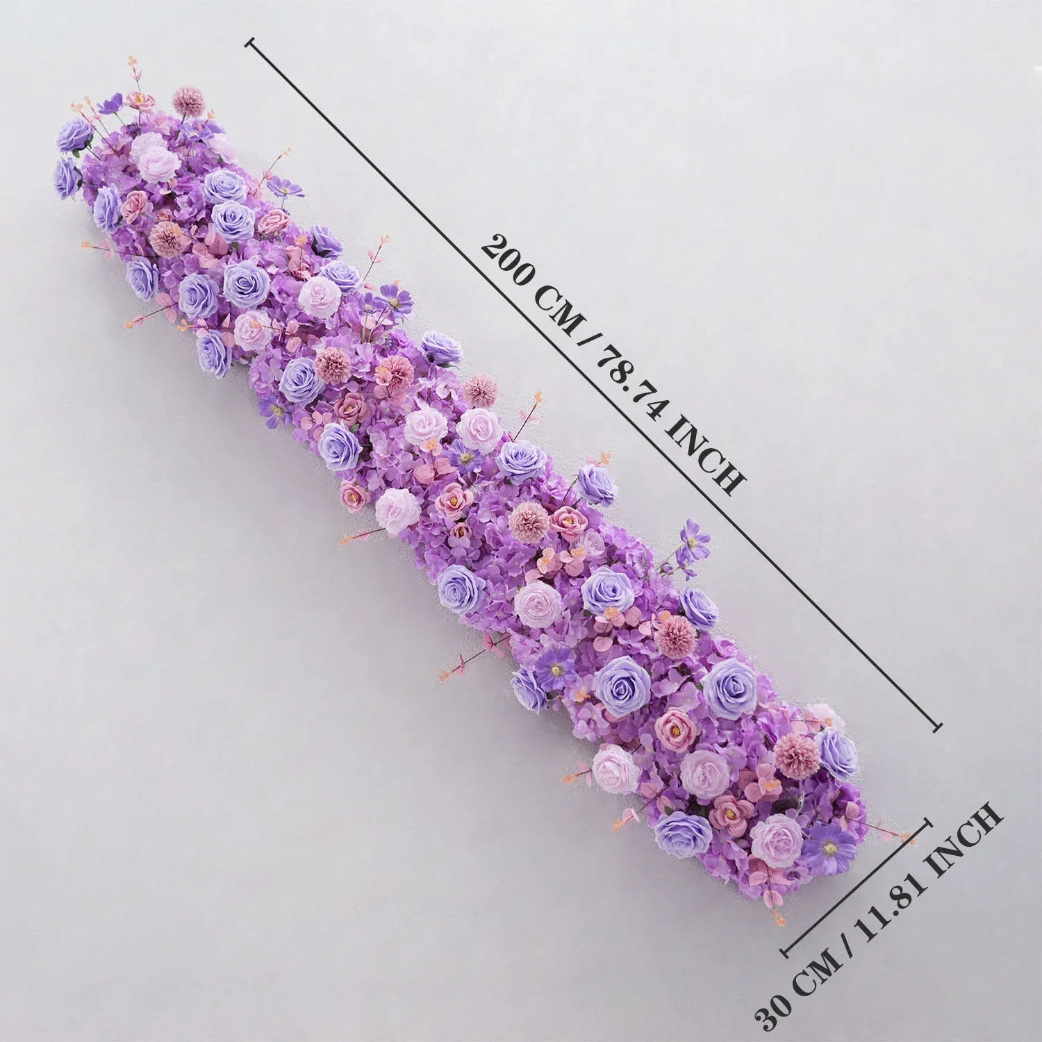 Uflower Artificial Flower Row Sofa Table Runner Floor Flower Arrangement MC80119 - Uflower