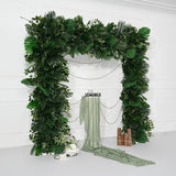 Uflower Artificial Green Leaves Flower Row Wedding KT Backdrop Decor SET80160 - Uflower
