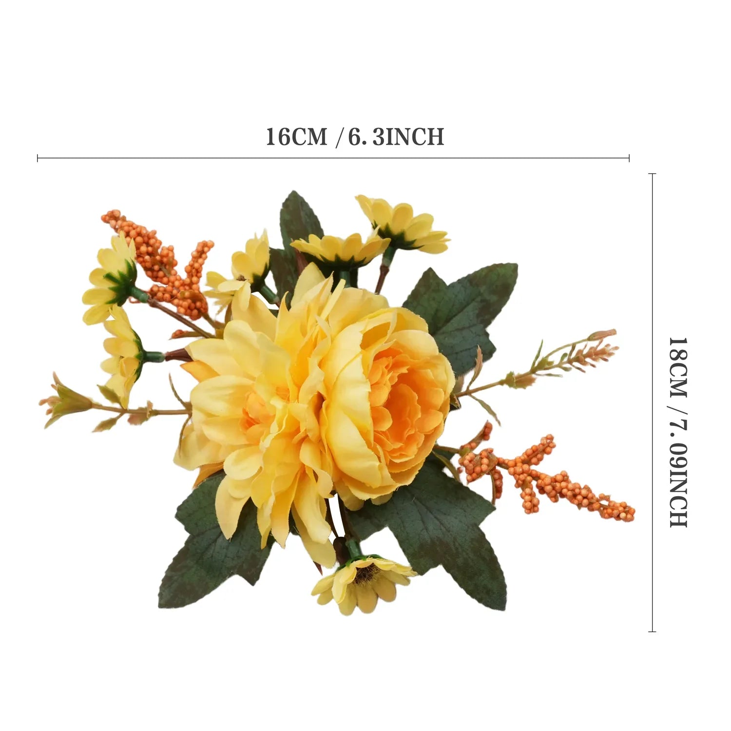 Uflower Wrist Corsages in Yellow MG80003-04 - Uflower