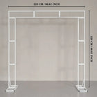Uflower Square Arch Stand Wedding Background Event Floral Decor Props Frame MSD80030-01 - Uflower