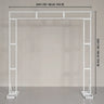 Uflower Square Arch Stand Wedding Background Event Floral Decor Props Frame MSD80030-01 - Uflower