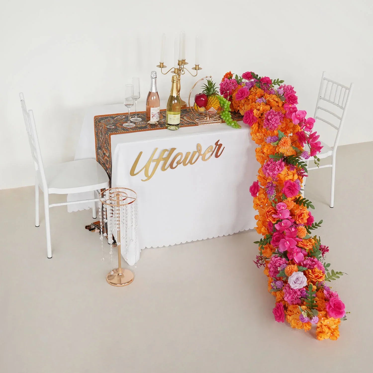 Uflower Artificial Flower Row Sofa Table Runner Floor Flower Arrangement MC80107 - Uflower
