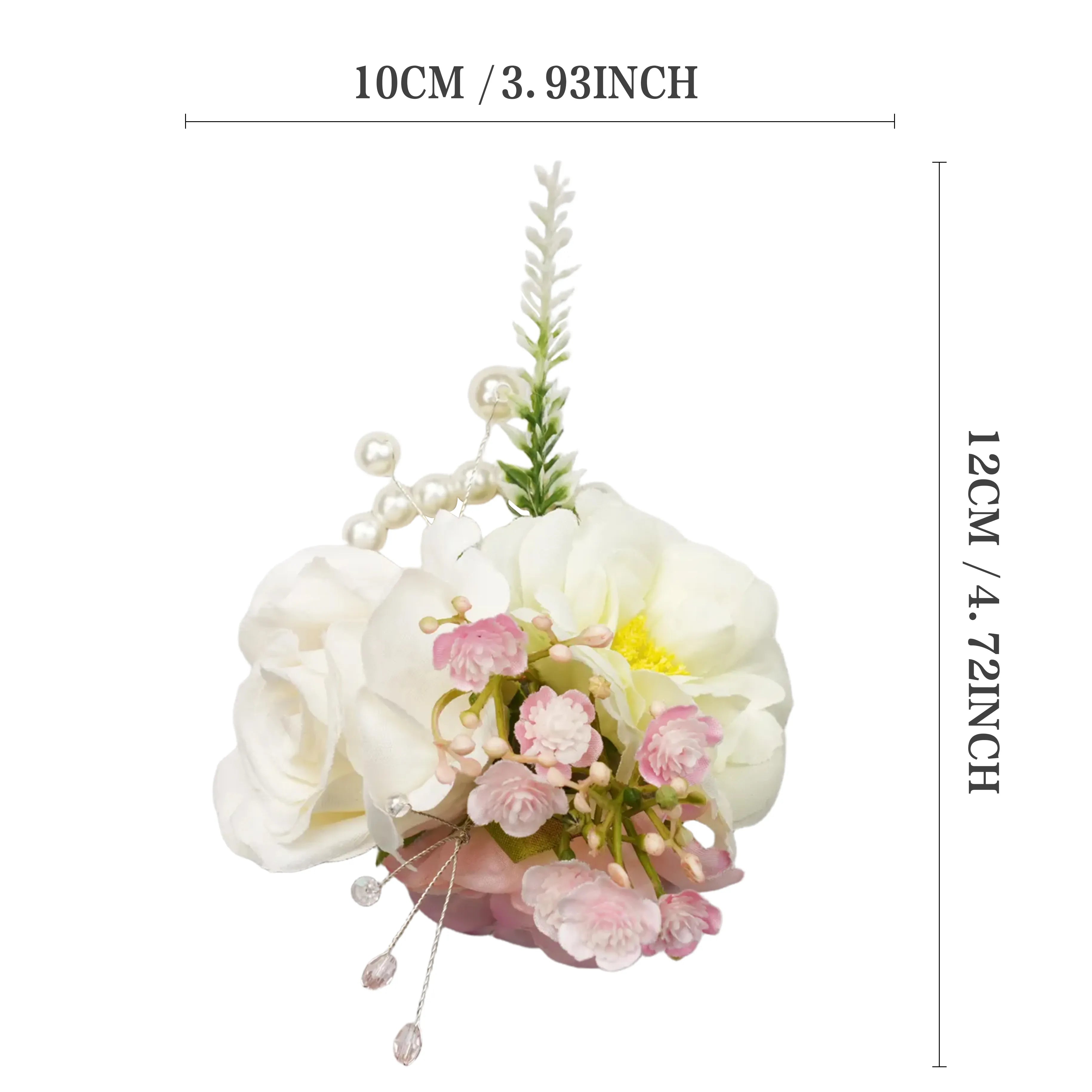 Uflower Wrist Corsages in Blush White MG80009-04*6