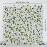 Uflower Artificial White Rose Wall Wedding Backdrop Decor SET80089 - Uflower