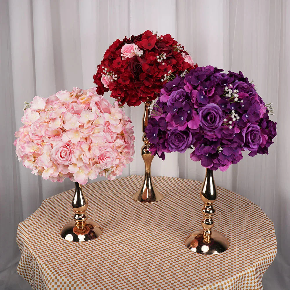 Uflower 35CM Artificial Flower Table Centerpiece Flower Ball Wedding Floral Arrangement MB80002 - Uflower