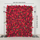 Uflower Artificial Red Rose Wall Wedding Backdrop Decor SET80118 - Uflower
